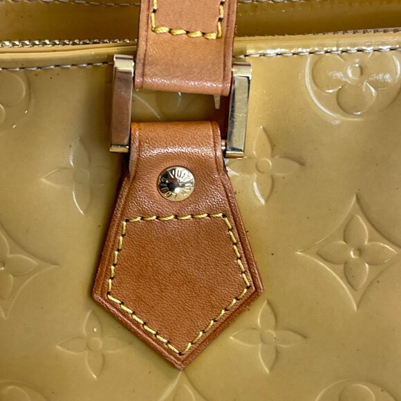 Louis Vuitton Vintage Houston Yellow Monogram Vernis Leather Tote - Preowned - Picture 10 of 16